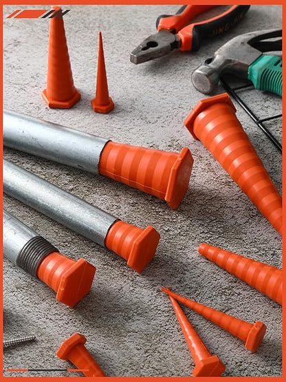 Hydraulic Oil Service Plugs Large Medium Small Sizes Multi Pack Rubber Drip Proof Hose Plugs Industrial Hydraulic Kit for Irrigation, 3 Sizes(35 Pcs,Orange)