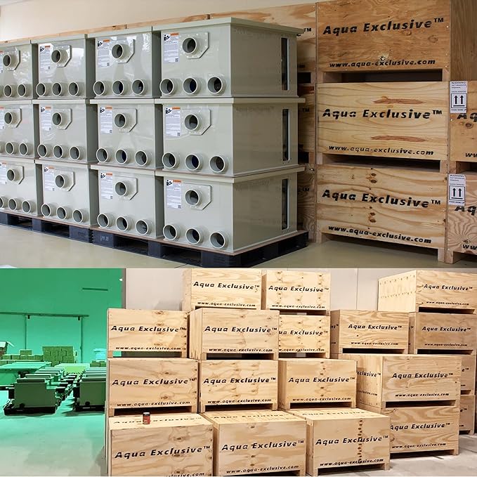 Rotary Drum Filter | RDF 8000GPH | Fully Automatic Water Filter System | Koi Pond, Aquaculture, Fish Farm, Hydroponics, Aquaponics, Natural Swimming Pool, Aquarium, Fountains | 110-120V 60Hz 25212