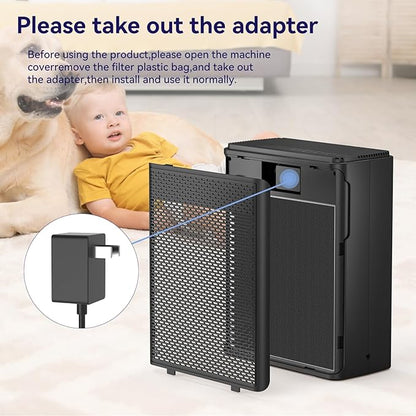 Air Purifiers for Home Pets Covers Up to 1500 Sq Ft,H13 Hepa Filter with Washable Pre-Filter,Pet Hair Dander Smoke Air Cleaner,22 dB Quiet Sleep for Living Room Bedroom Kitchen,P280 (Black)