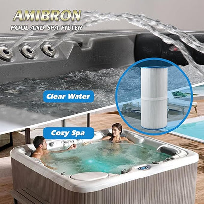 C-4950 Spa Filters, Replaces For Pleatco PRB50-IN, Filbur FC-2390, 03FIL1600, 373045, Compatible For Jacuzzi J210/J220/J235/J245/J275, 50 sq.ft 5X13 Drop in Hot Tub filter 2 Pack