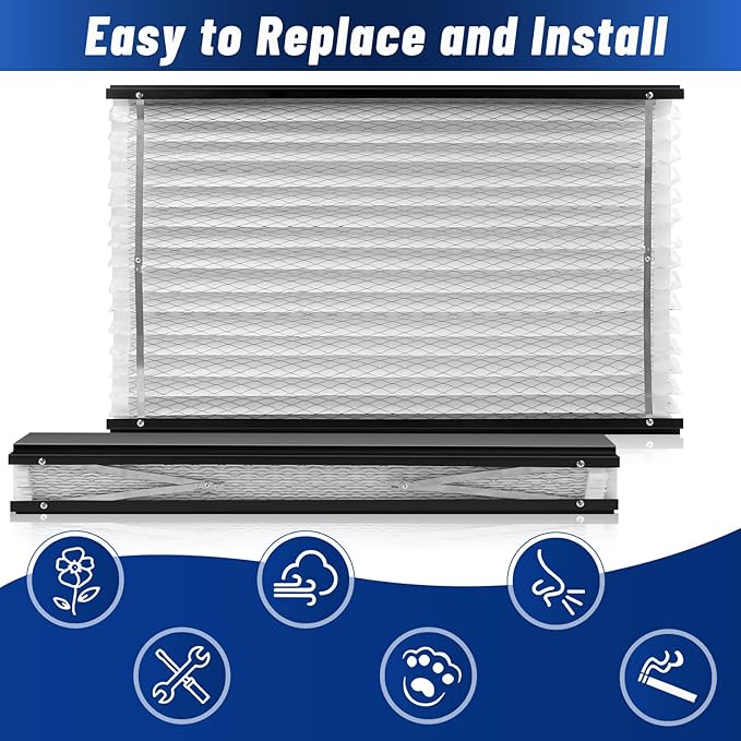 2-Pack 313 Replacement Filter Compatible with AprilAire 1310, 2310, 3310, 4300 Whole House Air Purifier, 20x20x4 Inches MERV 13 Furnace Air Filter