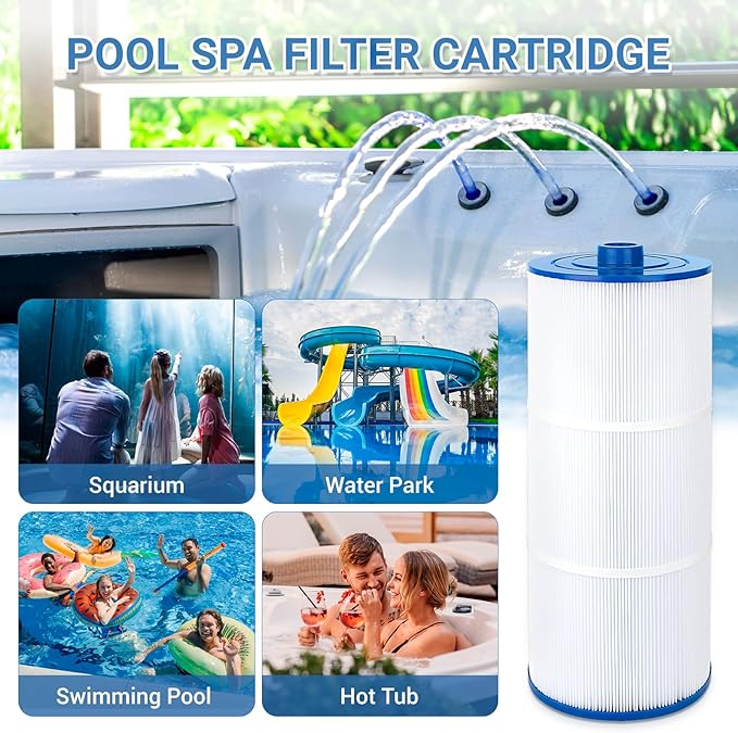 6541-397 Pool Spa Filter Cartridge Compatible with Sundance Filter 880 Series,Outer Filter 6473-165 with Inner Filter 6473-164 Hot Tub Spa Pool Replacement Cartridge