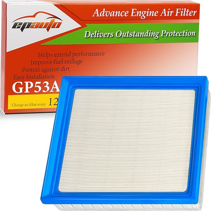 EPAuto GP53A (XA5553A) Engine Air Filter Replacement for Lexus RX450H (2010-2015), LX600/GX550/LX700H (2022-2025); Toyota Highlander Hybrid (2011-2016), Up to 12,000 Miles or 12 Months Protection