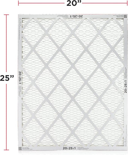 Frigidaire PureAir® 20x25x1 MERV 8 Allergen Electrostatic Pleated Air Conditioner HVAC AC Furnace Filters - 6 Pack (exact dimensions 19.81 X 24.81 X 0.81)