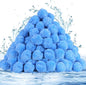 Askyli 2.9 lbs Pool Filter Balls for Sand Filter, Reusable Pool Sand Filter Balls, Efficient Pool Filter Sand, Suitable for All Sand Filter System (Equals 100lbs Pool Filter Sand) - Light Blue
