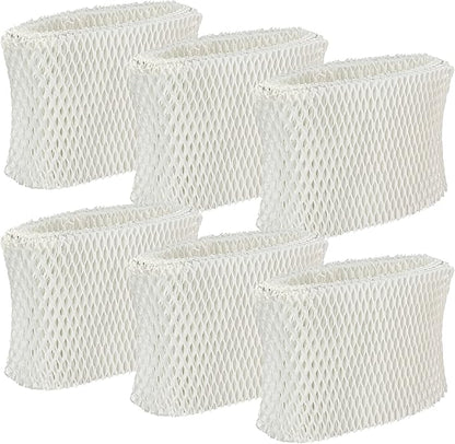 Funmit WF2 Humidifier Filter Replacement for Vicks Kaz Humidifier Starry Night Cool Mist V3500N V3700 V3100 V3900 Sunbeam 1118 1119 Honeywell HCM-300T HCM-350 WA-8D Enviracaire ECM-500 6 Pack