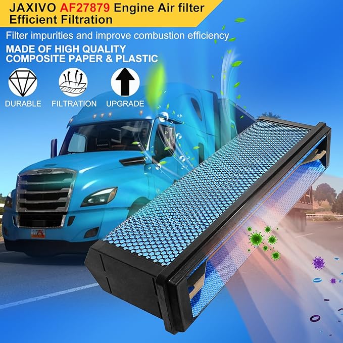 AF27879 Engine Air Filter Compatible with Freightliner 08-17 Cascadia,10-16 Coronado,DD13 DD15 DD16 Cummins ISX12 ISX15 Engine Trucks Accessories Parts Replaces CA5790 CA11249 AF56500