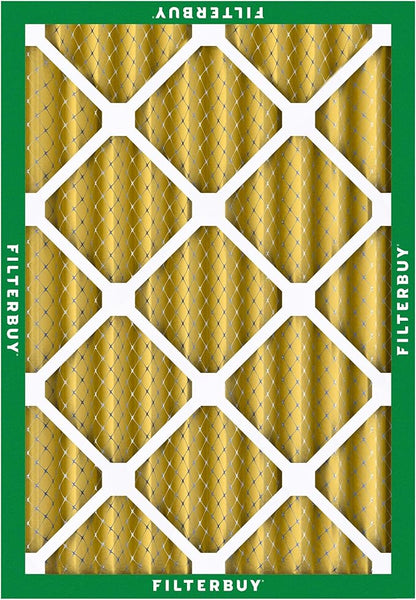 Filterbuy 20x25x4 Air Filter MERV 11 Superior Pet & Allergy Defense (6-Pack), Electrostatic Pleated HVAC AC Furnace Filters Replacement, Made in USA (Actual Size: 19.50 x 24.50 x 3.63)