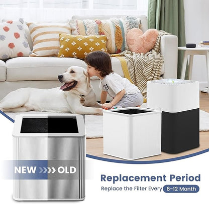 211+ Filter Replacement Compatible with Blue Pure 211+ and 211+ Auto Air Purifier, 2-Stage Filtration System of H13 True Filter & Activated Carbon Filter, 1 Pack