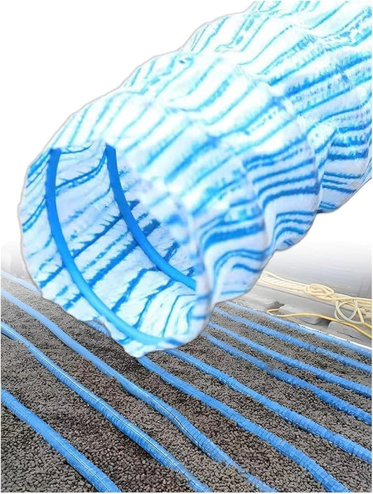 French Drain Pipe，Flexible Underground Drainage Tube,Soft Infiltration Pipe,\U200b DIY Construction Site(8cm/3.1in 3.3ft)