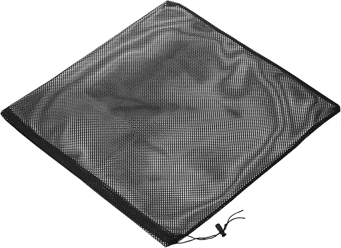 PATIKIL 18"x18" Pump Barrier Bag, Pond Pump Media Filter Bag with Drawstring for Most Pumps, Pond Biological Filters, Black