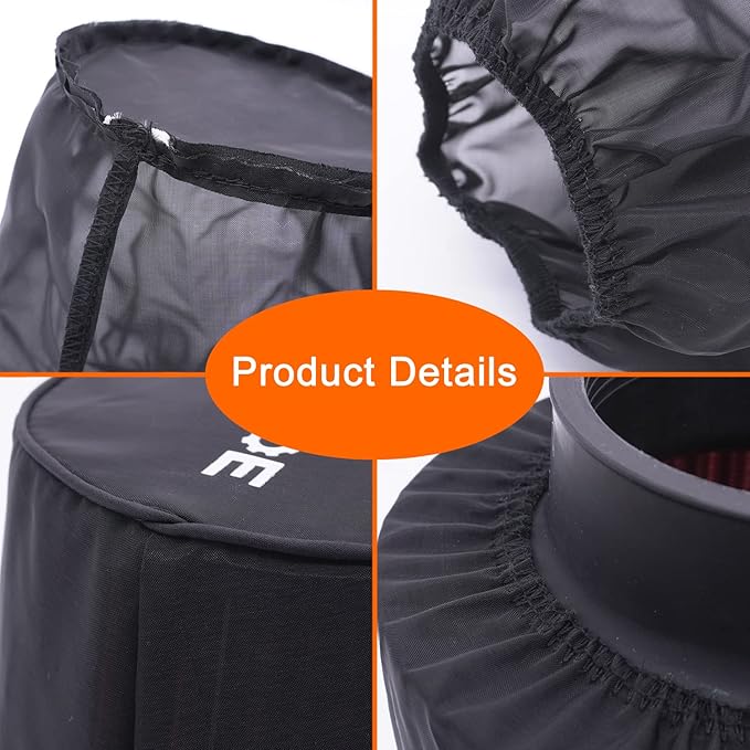 Car Cone Performance Air Filter Cover Sock Thicker Version Dust-proof Water-proof Protection Cover Universal for High Flow Cold Air Intake Filter