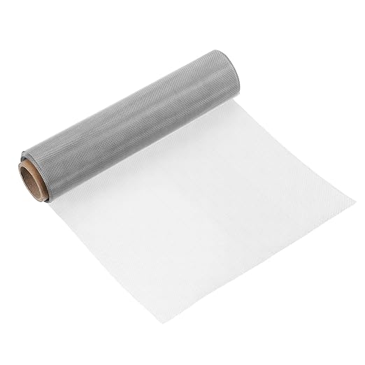 uxcell 30 Mesh 79" x 10" Woven Wire Mesh, 316 Stainless Steel Air Vent Filter Screen, Window Screen Mesh for DIY Projects Vents Cover Filtration Animals Fence