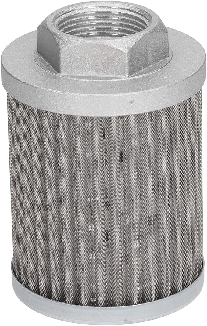 WALFRONT Hydraulic Suction Filter Stainless Steel Oil Filter 40LMin Rate for Hydraulic Systems Automotive and Engineering Machinery