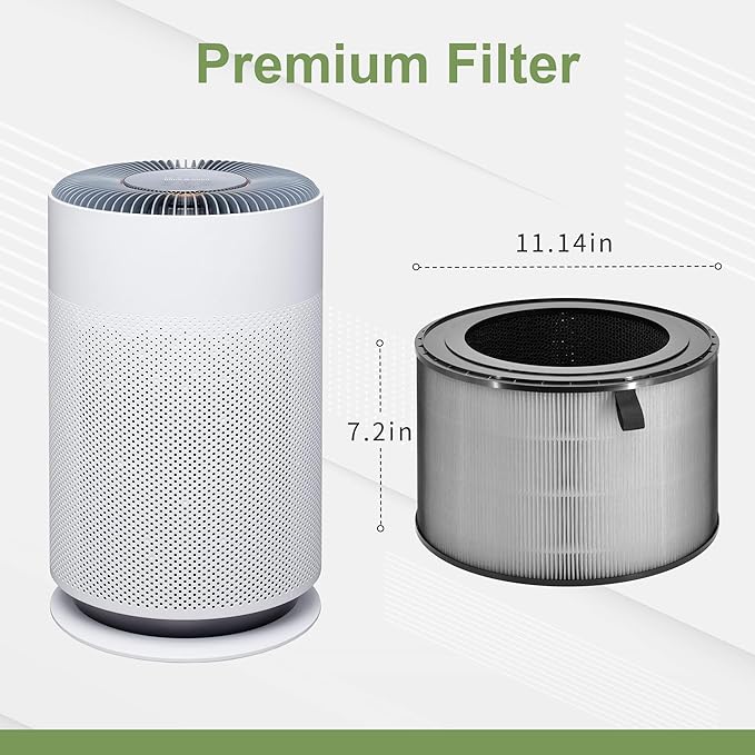 AS601HBB0 Filter Compatible with LG PuriCare 360 Air Purifier Filter Model AS601HBB0, H13 HEPA ＆ Activated Carbon Filter, 1 Pack of Puricare 360 Replacement Filter