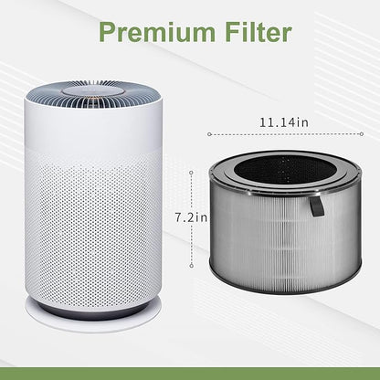 AS601HBB0 Filter Compatible with LG PuriCare 360 Air Purifier Filter Model AS601HBB0, H13 HEPA ＆ Activated Carbon Filter, 1 Pack of Puricare 360 Replacement Filter