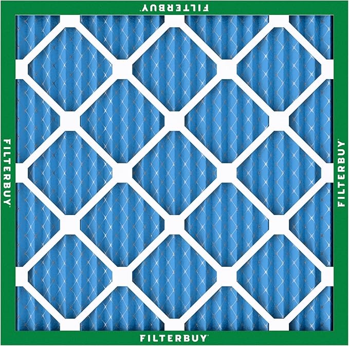 Filterbuy 18x18x1 Air Filter MERV 13 Optimal Smoke & Allergy Defense (4-Pack), Electrostatic Pleated HVAC AC Furnace Filters Replacement, Made in USA (Actual Size: 17.75 x 17.75 x 0.75)