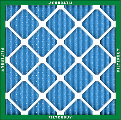 Filterbuy 17x17x1 Air Filter MERV 13 Optimal Smoke & Allergy Defense (3-Pack), Electrostatic Pleated HVAC AC Furnace Filters Replacement, Made in USA (Actual Size: 17.00 x 17.00 x 0.75)