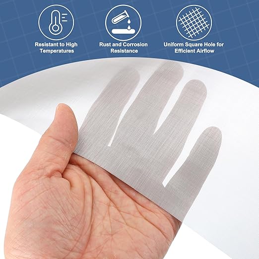 uxcell 350 Mesh 118" x 12" Woven Wire Mesh, 304 Stainless Steel Air Vent Filter Screen, Window Screen Mesh for DIY Projects Vents Cover Filtration Animals Fence