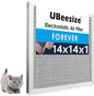 UBeesize 14x14x1 Reusable Electrostatic Air Filter HVAC AC Furnace Filter,MERV 8, Washable, Lasts a Lifetime,Permanent Air Filter,Breathe Fresher,Home And Office(Actual Size:13.5x13.5x0.82 Inch)