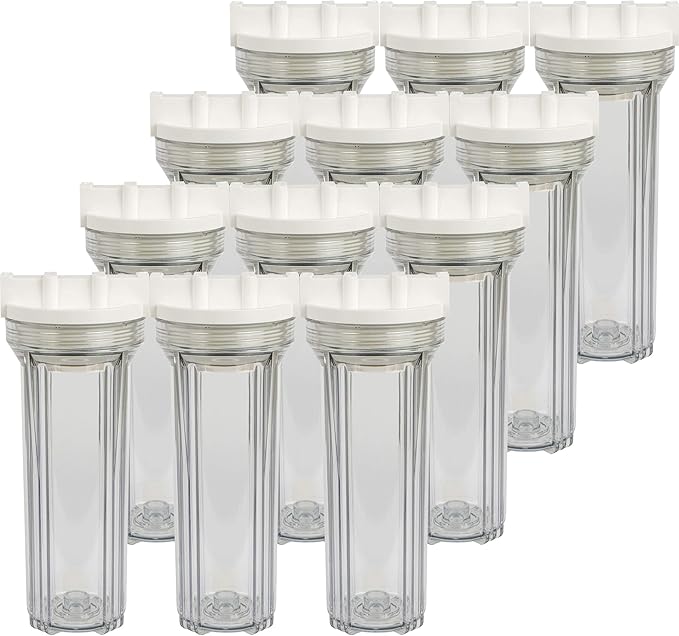 SpiroPure Clear Water Filter Housing 10 inch / 2.5 x 10 / 158117 Transparent Standard Housing (Case of 12)