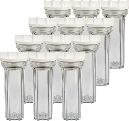 SpiroPure Clear Water Filter Housing 10 inch / 2.5 x 10 / 158117 Transparent Standard Housing (Case of 12)