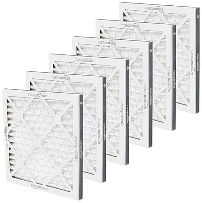 Amazon Basics 12x12x1 Air Filter 6 Pack, MERV 11 AC Furnace Filters (Actual Size: 11.75" x 11.75" x 0.75")
