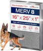 16x25x1 Electrostatic Air Filter, MERV 8, Washable, Reusable Furnace AC/HVAC Filter, Energy Saving, Easy to Clean, Long-Lasting by LifeSupplyUSA