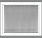 HVAC Premium 16" x 14" Cube Core Eggcrate Return Air Filter Grille for 1" Filter - Aluminum - White [Outer Dimensions: 18.5" x 14.5"]