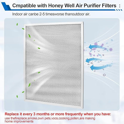203368 F50F F300 Air Prefilter Replacement for Honey-well Cleaner 16'' x 12.5'' Air Pre Filter Replaces, Electronic Air Cleaner Post Filter F300E1019-F300A1625-2 Pack