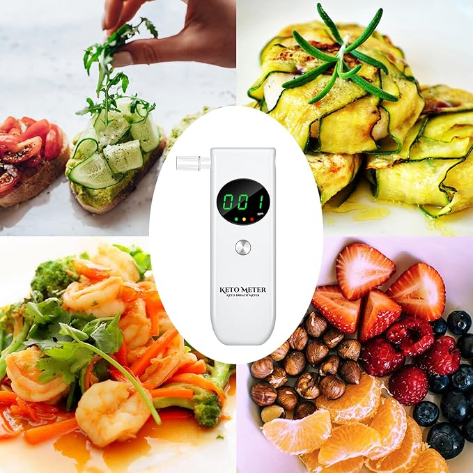 Home Breath Ketosis Meter Professional Ketone Testing & Monitoring – High Precision Ketone Monitors Breath Analyzer Ketosis Tester for Testing Ketosis, Perfect for Tracking Your Ketones