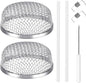 TONDA RV Furnace Vent Screen, Bug Screens Heater Vent Cover for Camper with Installation Tool and Silicone Rubber, 2.8 x 1.3 Inch, 2 Pack