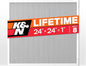 K&N 24X24X1 HVAC Furnace Air Filter, Lasts a Lifetime, Washable, Merv 8, the Last HVAC Filter You Will Ever Buy, Breathe Safely at Home or in the Office, HVC-8-12424