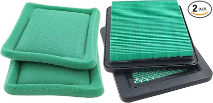 GCV160 Air Filter for Honda 17211-ZL8-023 fit GCV190 GCV160A GCV160LA GCV135 GC135 GC160 GC190 GCV190LA Engine HRB216 HRB217 Lawnmower EN2000 Generator F220 Tiller WN20 Pump, with Pre Filter, 2 Pack