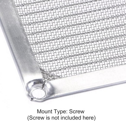 MECCANIXITY 92mm Computer Fan Filter Grills Stainless Steel Mesh Dustproof Case Cover for Computers, Pack of 2