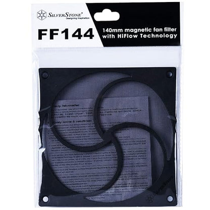 Silverstone Technology FF144 HiFlow Magnetic 140mm Fan Filter, SST-FF144B