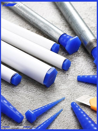 Hydraulic Oil Service Plugs Large Medium Small Sizes Multi Pack Rubber Drip Proof Hose Plugs Industrial Hydraulic Kit for Irrigation, 3 Sizes(35 Pcs,Blue)