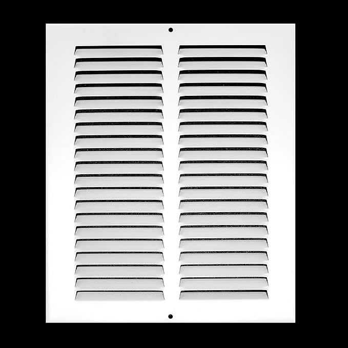 Fits 8x10 Duct Opening | Steel Return Air Grille by Handua | Vent Cover Grill for Sidewall and Ceiling | White | HVAC Cold Air Intake Grille | Outer Dimensions: 9.75"W X 11.75"