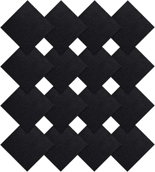 16 Pieces Compost Bin Filters Kitchen Compost Charcoal Filters Refills Replacement Filters for Kitchen Compost Bucket Pail Countertop Bins Filter, Square