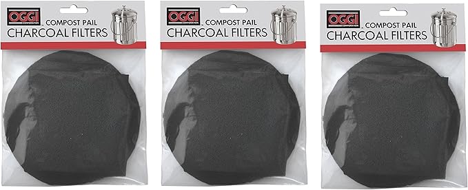 OGGI Black Charcoal Filter for Items #7320 and #7700, Set of 3