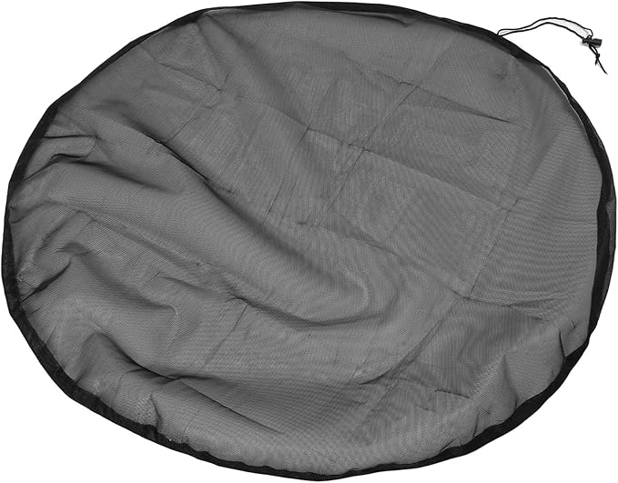 Rain Mesh Cover, Mesh Cover for Rain Barrels, Drawstring Leaf Filter Water Collection Buckets Tank Protector Outdoor Garden Net Screen to Keeps from Leaves and Debris (Dia