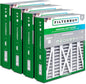 Filterbuy 21x21.5x5 Air Filter MERV 8 Essential Dust & Allergy Defense (4-Pack), Pleated HVAC AC Furnace Filters for Trane Perfect Fit & American Standard (Actual Size: 20.00 x 21.09 x 4.97)