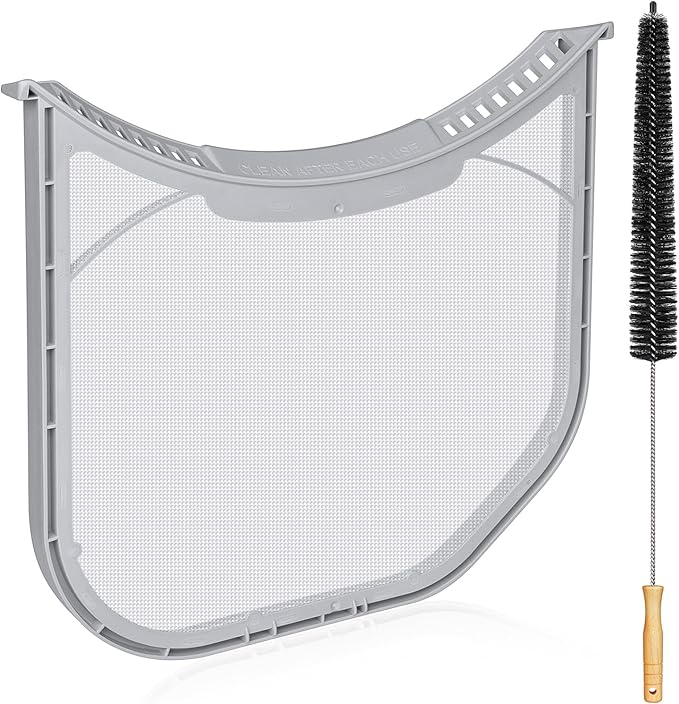 ADQ566564 Lint Filter Replacement for LG and Kenmore Dryers, Rim Without Felt Seal, Ultra Durable Lint Screen Trap with Dryer Vent Lint Brush