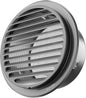 4" in Heavy Duty Thickened 304 Stainless Steel Air Vent Cover Louvered Grille Cover Vent Hood Flat Ducting Ventilation Air Vent Wall Air Outlet with Fly Screen Mesh for House (4inch-100mm Flat Black)