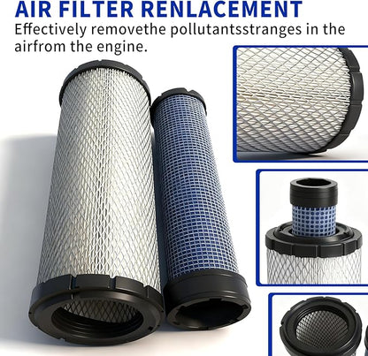 Air Filters Set for Donaldson P828889-P829333 Caterpillar Cat Backhoe 110-6326 -110-6331 Wix 46562-46569 John Deere AT171853-AT171854 Case & Baldwin 222421A1-222422A1 ﻿ ﻿