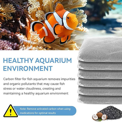 6 Pack Aquarium Activated Carbon Bags, Chemical Aquarium Filter Media, Activated Charcoal Fit for Marineland All C-Series and Magniflow Canister Filters, Rite-Size S, T and X, Fish Tank Carbon Filte