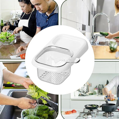 Sink Filter Basket, Efficient Drainage Design, 150g, Suction Cup Sink Rack, Kitchen Drain Basket, Compact & Space-Saving, for Home, Apartment, Restaurant, Dorm, Fruit, Vegetable, Pasta