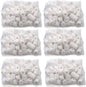 TOPZEA 6 Lb Aquarium Filter Media Ceramic Rings, Premier Bio Filter Medias with Zipper Mesh Bags for Koi Pond, Canister, Fish Tank Filter, Pure White