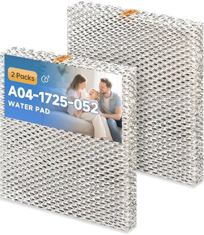 A04-1725-052 Humidifier Pad Evaporator Compatible with Skuttle A04-1725-052 Model 2000 White-Rodgers HFT2100 HFT2700 and Goodman HUM-1725052 HUM-SFTBP Replacement Filter Hard Wick 2 Packs
