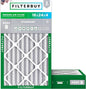 Filterbuy 16x24x4 Air Filter MERV 8 Essential Dust & Allergy Defense (2-Pack), Electrostatic Pleated HVAC AC Furnace Filters Replacement, Made in USA (Actual Size: 15.38 x 23.38 x 3.63)